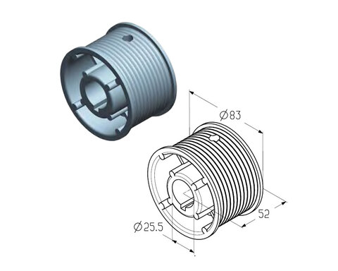 ALUTECH Барабан, CD010N