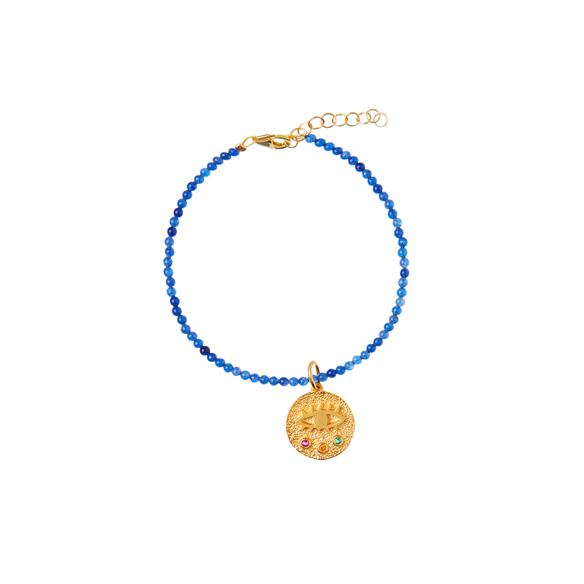 HERMINA ATHENS Браслет Mini Kressida Blue Bracelet hermina athens серьги elephant mini earrings