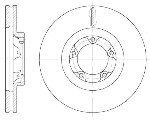 Диск тормозной вентилируемый G-brake  GR-21060