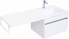 Aquanet 239213 Тумба c раковиной Токио 120 R подвесная 1 ящик цвет белый глянец (239213)