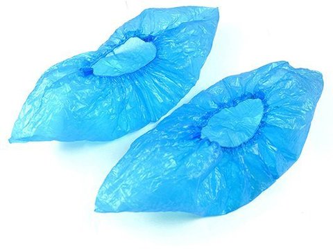 Бахилы ПРОЧНЫЕ, синие, двойная резинка 4 гр (250 пар)