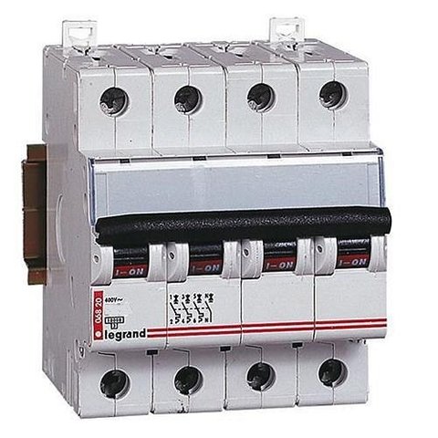 Автоматический выключатель DX-E 6000 - 6 кА - тип характеристики C - 4П - 230/400 В~ - 1 А - 4 модуля. Legrand (Легранд). 407298