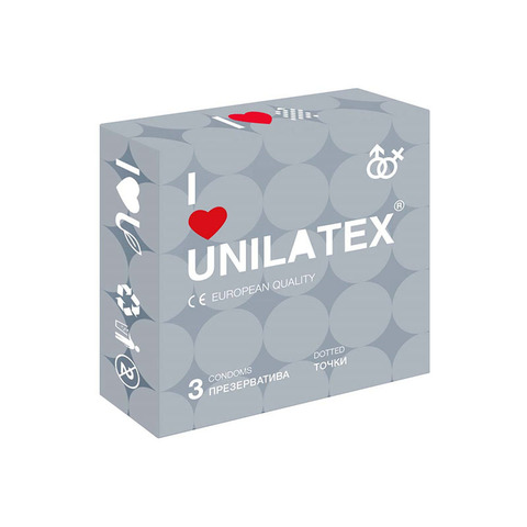 Презервативы Unilatex Dotted 3 шт