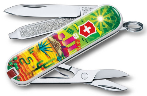 Нож-брелок Victorinox Classic LE 2018, 58 mm, 7 функций, 