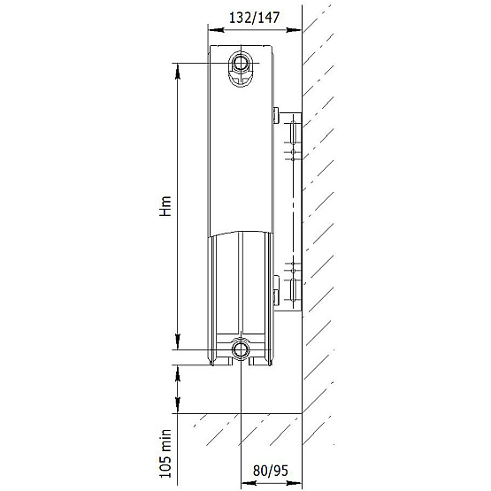 Радиатор стальной панельный AXIS 22х400х1800 Ventil