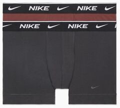 Боксерки Nike Everyday Cotton Stretch Trunk 2P - dark smoke grey/dark pony