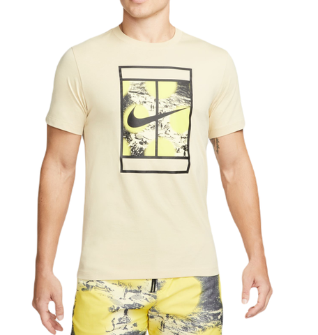 Теннисная футболка Nike Court Tennis T-Shirt - team gold