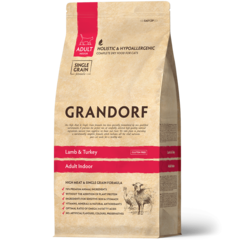 Grandorf сухой корм для домашних кошек с ягненком и индейкой 8кг
