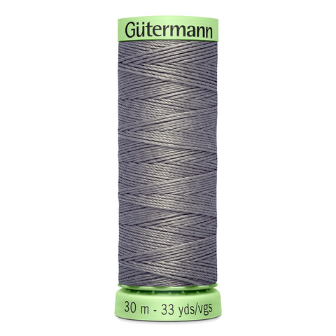 Нить Top Stitch 30/30 м для декоративной отстрочки, Gutermann, 496 серо-стальной