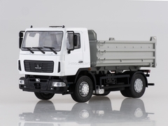 MAZ-5550 tipper restyling white-gray 1:43 AutoHistory
