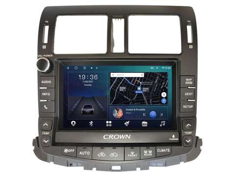 Магнитола Toyota Crown (2008-2012) Android 11 3/32GB QLED DSP 4G модель TK-1404TS18