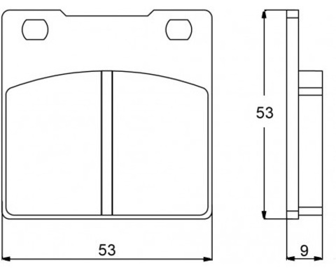 AGPA53ST Тормозные колодки дисковые мото Accossato (FDB338ST)