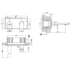 Gessi 44895#149 Gessi Emporio Via manzoni Bнешняя часть для настенного смесителя с длинным изливом, без донного клапана, цвет: Finox Brushed Nickel