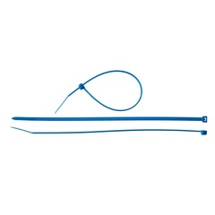 ЗУБР КС-С1, 3.6 x 200 мм, нейлон РА66, 100 шт, синие, кабельные стяжки,Профессионал(309070-36-200)