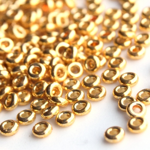 Toho Demi Round 11/0 цвет 0557PF Permanent Finish Galvanized gold
