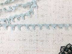 Тесьма с эластичными петлями, 8х10 м, ш. 1,5 см, серо-голубой