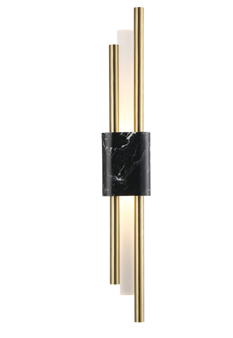 Настенный светодиодный светильник Crystal Lux CARTA AP6W LED BLACK/BRASS