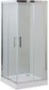 Aquanet 183212 Компл.1 - NPE1142 Душевая шторка DELTA CUBE(900 х 900 х2000) нержавеющая сталь стекло прозрачное 8 мм (183212)
