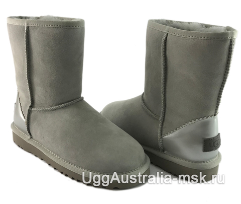 UGG Classic Short II Metallic Grey-Violet