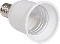 Переходник Е14-Е27 белый