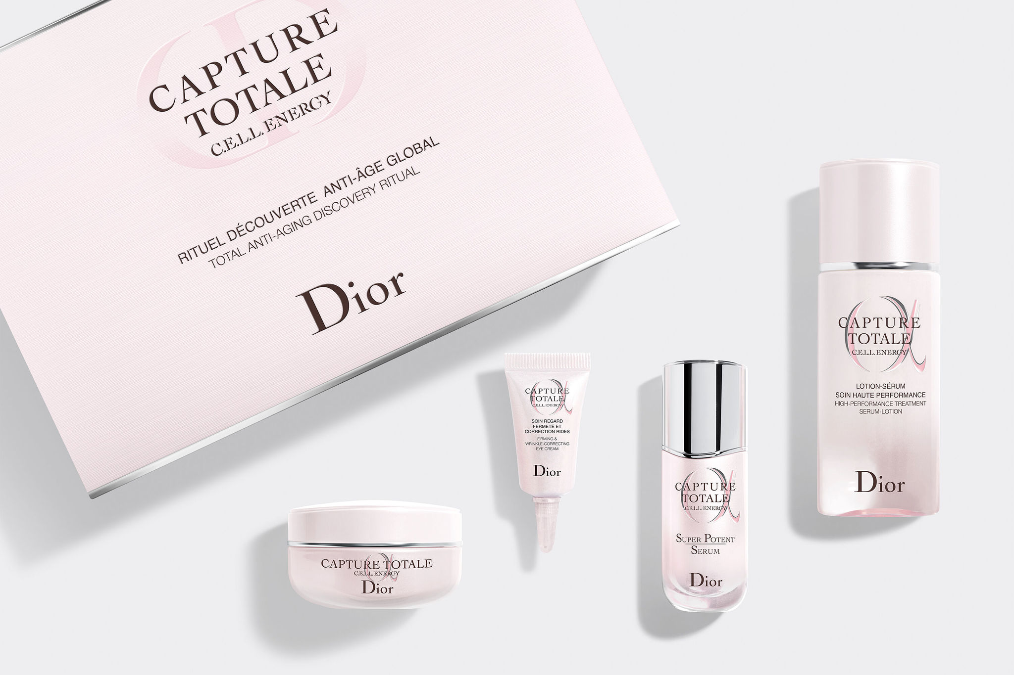 Dior Capture Totale Facial Skincare Set 3 Products  Pouch  DIOR