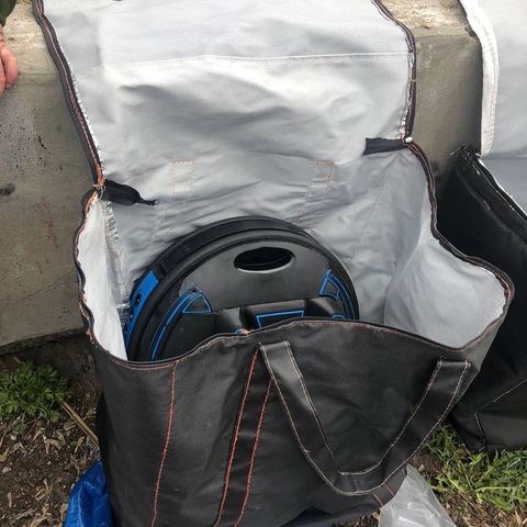 Негорючая сумка для хранения моноколес MONO-NG (черная) 40х60х70 см