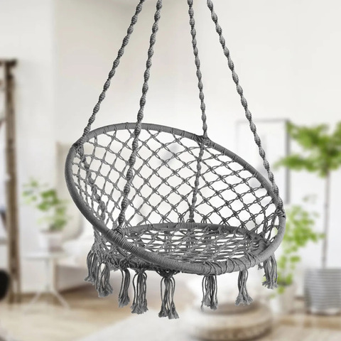 Картинка кресло подвесное Skully  dark grey - 5