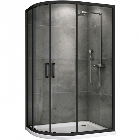 Abber Schwarzer Diamant AG01190B Душевой уголок, 100x90x195, цвет: чёрный
