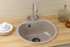 ULGRAN U-100  Круглая мойка с отверстием под смеситель