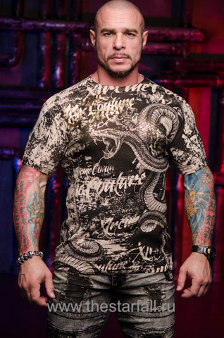 Xtreme Couture | Футболка мужская BLACKTOOTH SAND X788 от Affliction перед