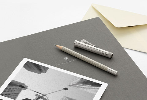 Книжка записная в льняном переплете Graf von Faber-Castell A4 Stone Grey