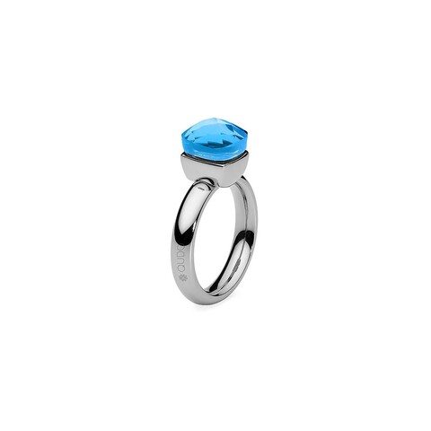 Кольцо Qudo Firenze Capri 16 мм 611990 BL/S цвет голубой, серебряный