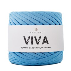 Трикотажная пряжа Viva, 100% х/б, 300 гр, 100 м, св.голубой
