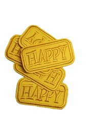 Термоаппликация р. 2х3,8 см, жёлтый