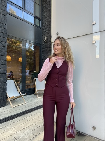 Жилет Office new винный