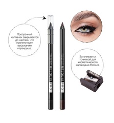 RELOUIS Карандаш для глаз PRO стойкий гелевый тон 01 Black (Германия)