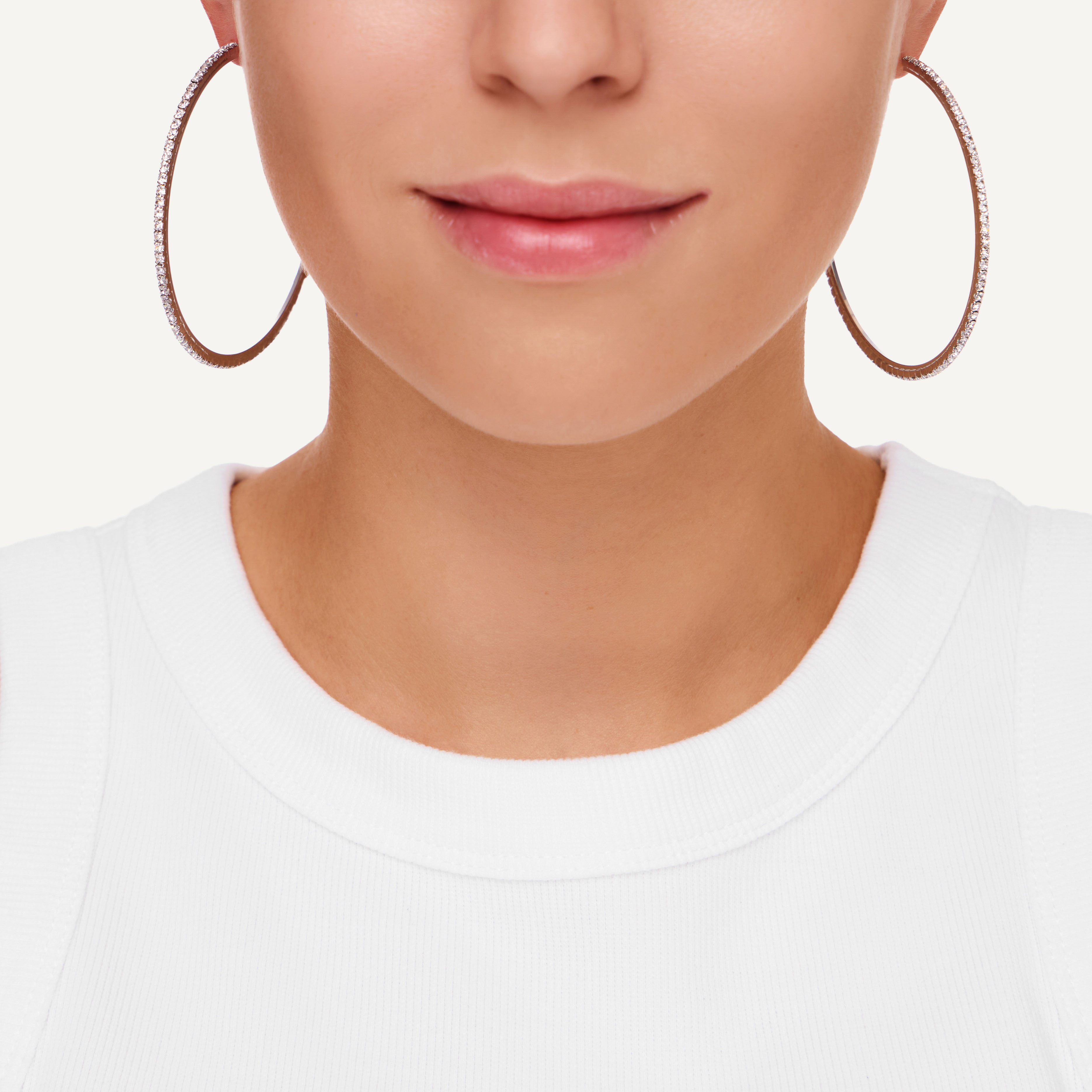 Серьги Diamond Line Earrings - Silver