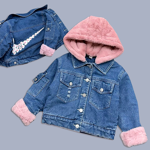 Куртка джинсовая на меху д (2-6) 251027-F955