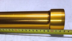 Внешний стакан пера вилки для Yamaha MT-10 / R1M 2015-2019 г.в. золотой