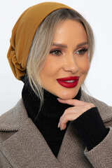 Чалма с резинкой (горчичная) ЧР7-23М LT Collection