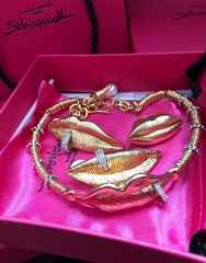 83508- Кольцо ГУБЫ (LIPS) в стиле Schiaparelli