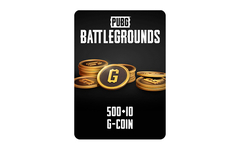 Игровая валюта PUBG: Battlegrounds - 500 + 10 G-Coin [Цифровая версия] (для ПК, цифровой код доступа)