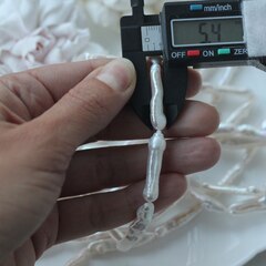 Жемчуг натуральный барочный, палочки, 27,2-36,5 мм, 1 нить, Ж034