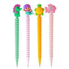 
          Карандаш механический Alingar HB, "Русалочка и друзья", без ластика, 0,7 мм, пластик. корпус ассорти, 36 шт/уп, картонный стенд