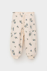 брюки  для девочки  КР 400816/айвори,голубика к561