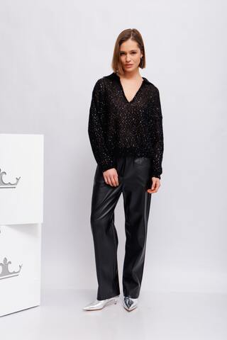 Nude Джемпер - поло с пайетками