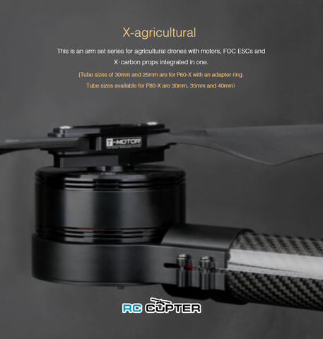 Набор ВМГ T-Motor P80-X KV100 CW (P80 II KV100 1шт + ESC Alpha 80A HV 1шт + мотормаун + MF3016 CW 1шт)