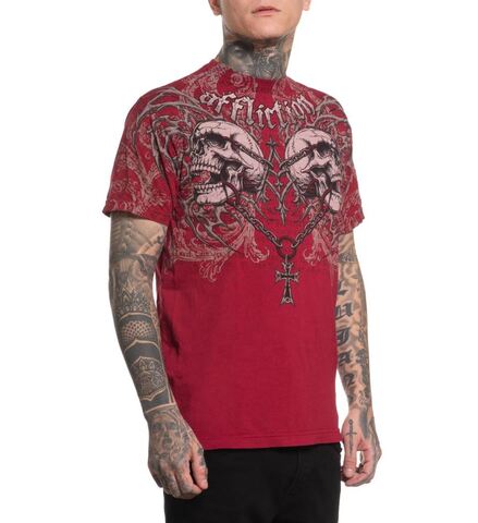 Affliction | Футболка мужская Collapse Tee CHILI PEPPER A29086 справа