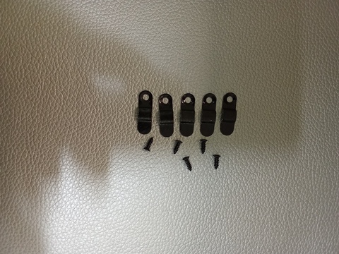 кнопка поворотгая для раики/зеркала  (5шт) 24*7мм  черный