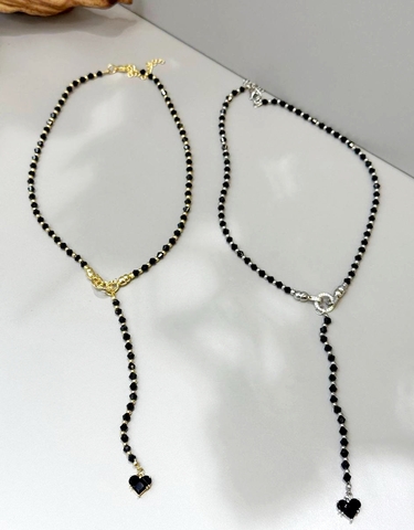 Колье сотуар с длинной подвеской